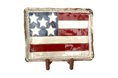USA Flag Tray 12 X 9