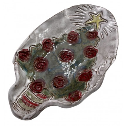 Spoon Rest w/Christmas Tree