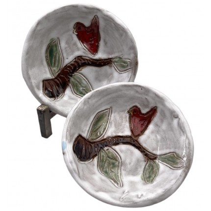 Ring Dish Red Bird