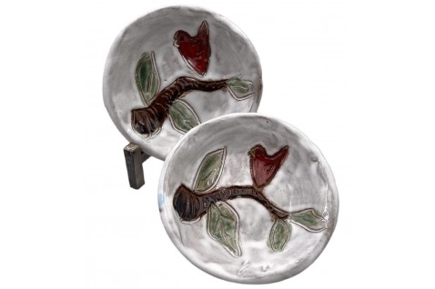 Ring Dish Red Bird