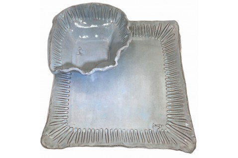 13" X 13" Server w/Dip Bowl