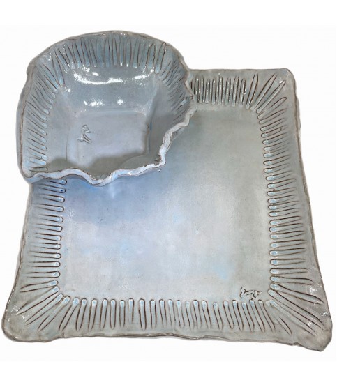 13" X 13" Server w/Dip Bowl