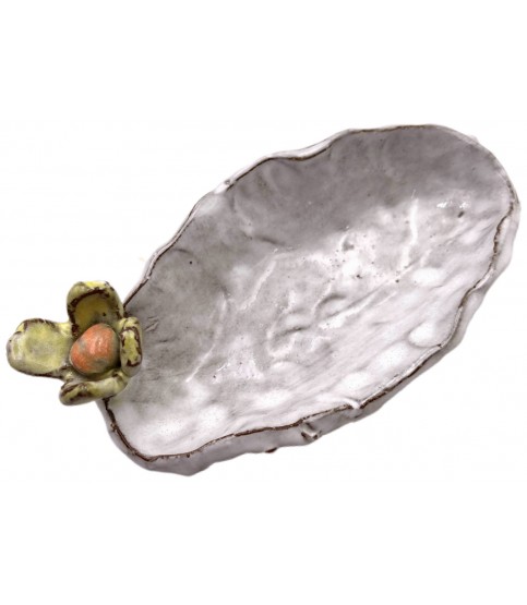 Tater Dish  w/Flower TRINKET & RING DISHES