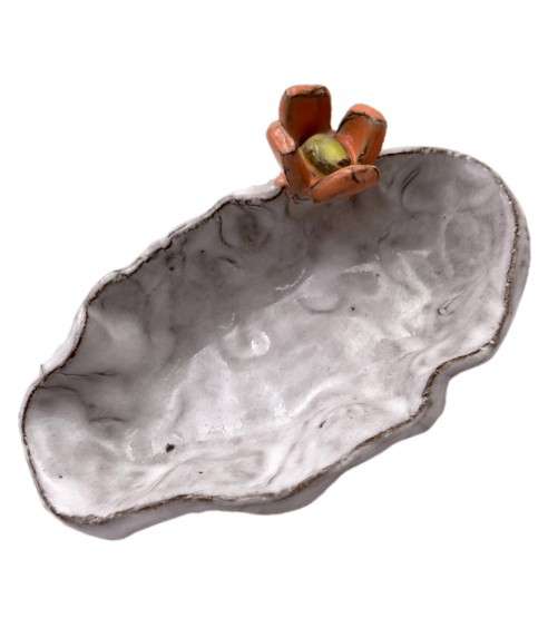 Tater Dish  w/Flower TRINKET & RING DISHES