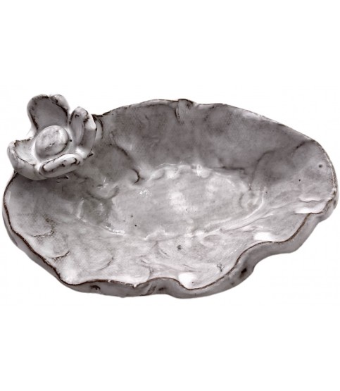 Tater Dish  w/Flower TRINKET & RING DISHES