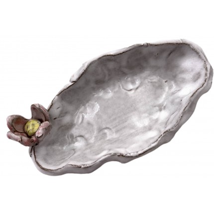Tater Dish  w/Flower TRINKET & RING DISHES