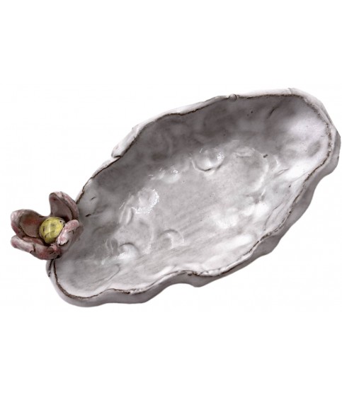 Tater Dish  w/Flower TRINKET & RING DISHES