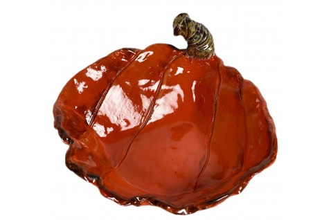 Corner Dip Bowl Pumpkin Orange