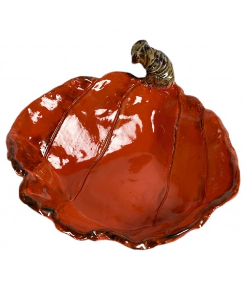 Corner Dip Bowl Pumpkin Orange