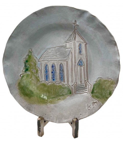 Church Dinner Plate 10 ½" Design No. 2