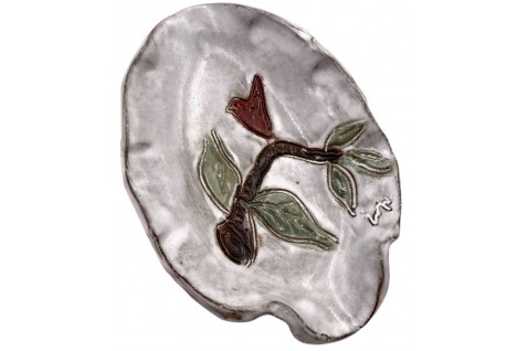Spoon Rest w/Red Bird HOME DECOR