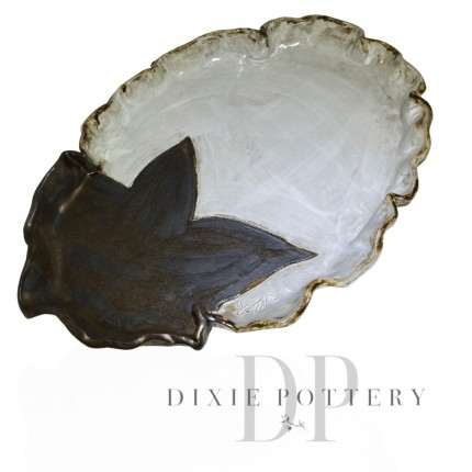 Cotton Boll Serving Platter 19" X 12.5"