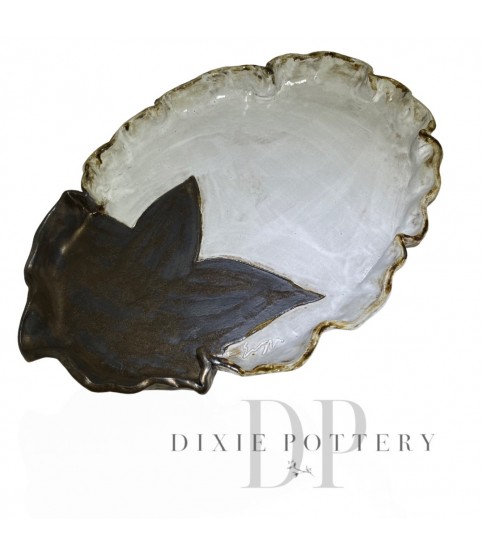 Cotton Boll Serving Platter 19" X 12.5"