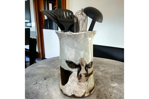 Utensil Holder - Cow