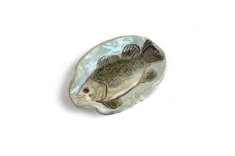  Spoon Rest w/Fish Bass