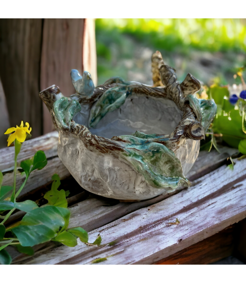Betsy Rose Vessel w/Blue Bird Small