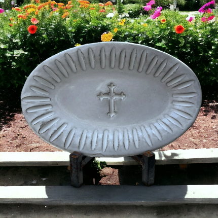 Oval Cross Tray Blurred Lines