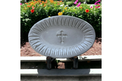Oval Cross Tray Blurred Lines
