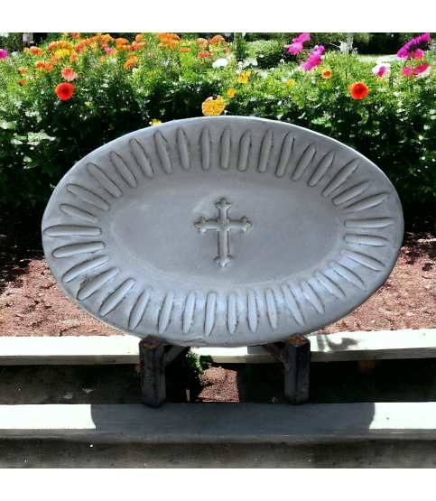 Oval Cross Tray Blurred Lines