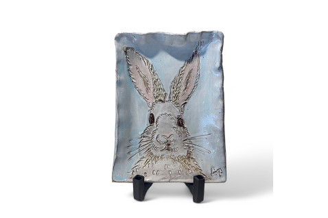 Bunny Face Tray 6" X 9"  Easter