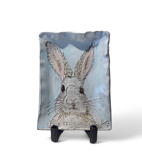 Bunny Face Tray 6" X 9"  Easter
