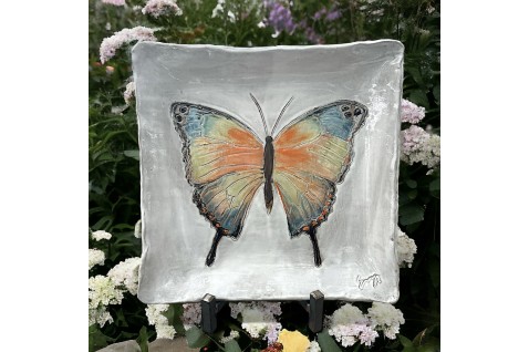 Candace Danyelle 13" X 13" Butterfly Tray