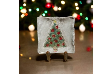 Christmas Tree Tray 7" X 7"