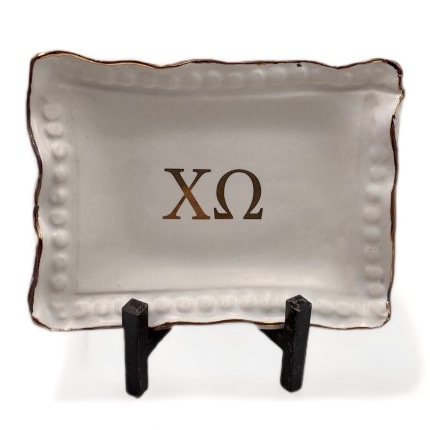 4X6 Tray 22K Gold Brand and Edge