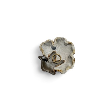 Cotton Boll Mini Ring Dish 2"