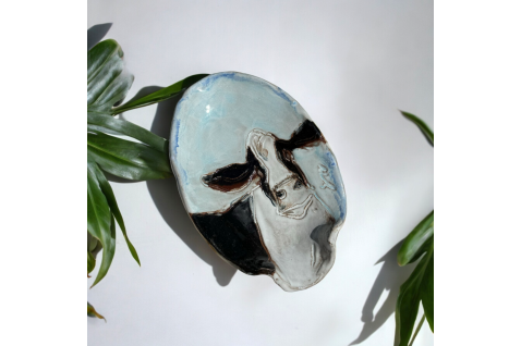 Spoon Rest w/Cow Blue