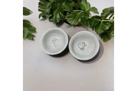Mini Ring Dish w/Cross St. Simons 2"