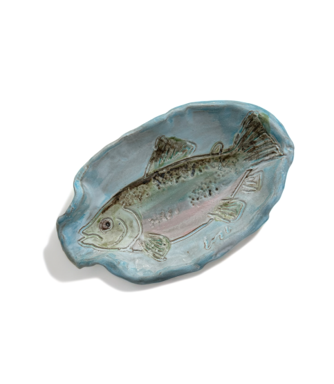 Spoon Rest w/Fish Rainbow Trout