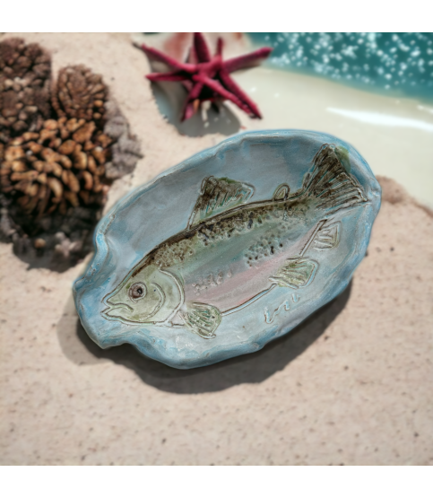 Spoon Rest w/Fish Rainbow Trout