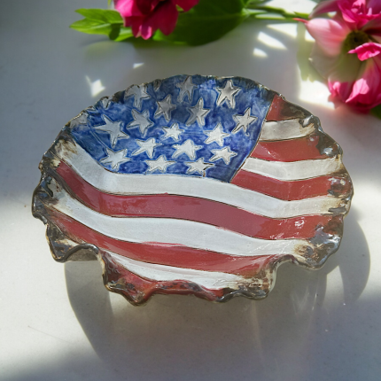 Flag Bowl Approx. 14" Diam. 
