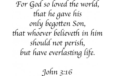 For God so loved the world...