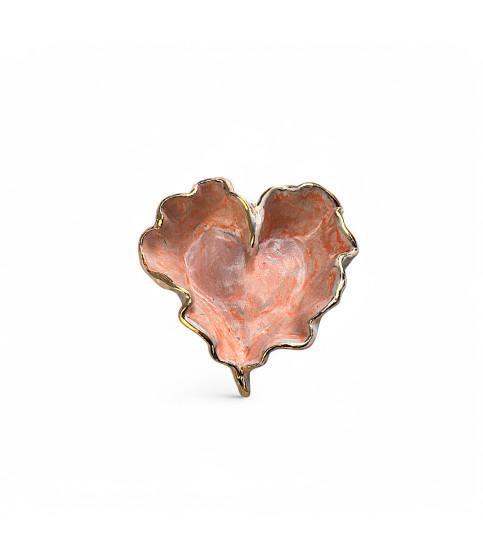 Heart w/22K Gold Rim 5"