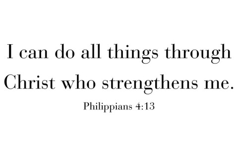 I can do all things…