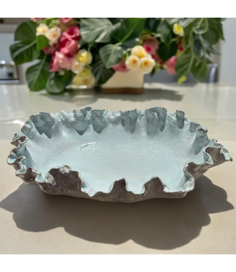 Joy Yvonne Server XLg.  Appox. 19" X 14" X 4"