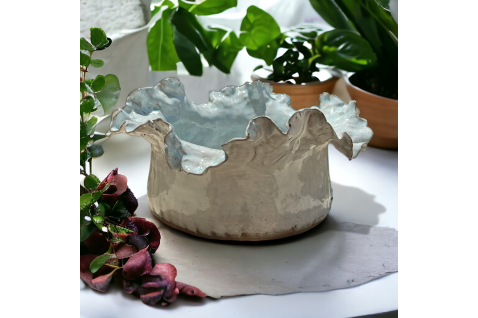 Julia Anne Oval Container Approx. 10"L  X  8"W  X  4.5"D