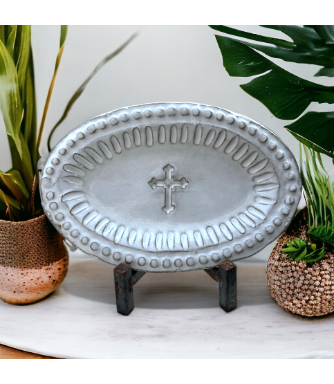 Oval Cross Tray Montgomery 6"