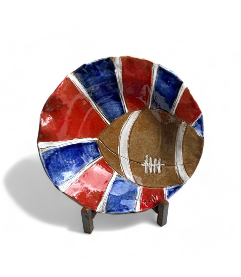 Ole' Miss  Football Serving Bowl Approx. 10.5" Diam.