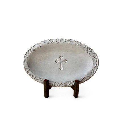 Oval Cross Tray Oxford