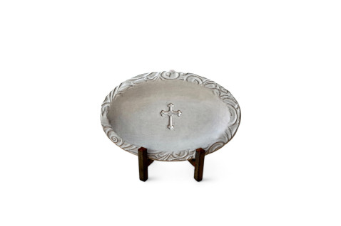 Oval Cross Tray Oxford
