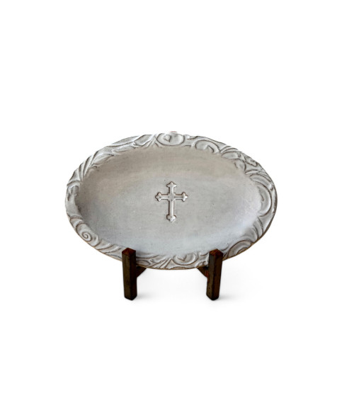 Oval Cross Tray Oxford