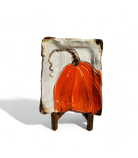 Pumpkin Tray Orange  4" X 6"