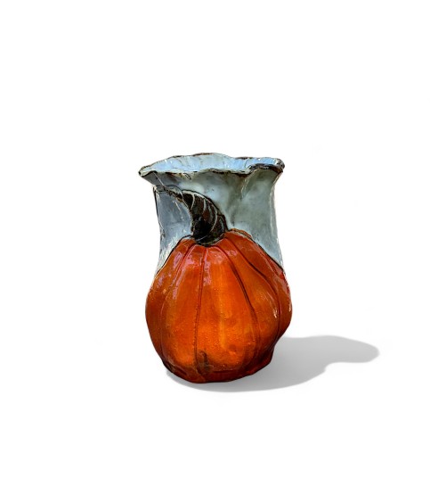 Vase 7" X 6" Pumpkin