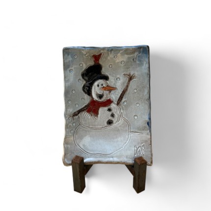 Southern Life Tray, Snowman