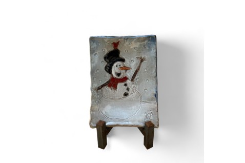 Southern Life Tray, Snowman