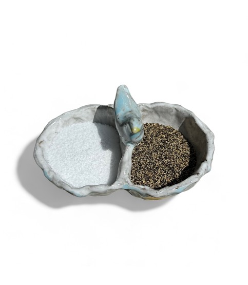 Salt & Pepper Cellar w/Bird