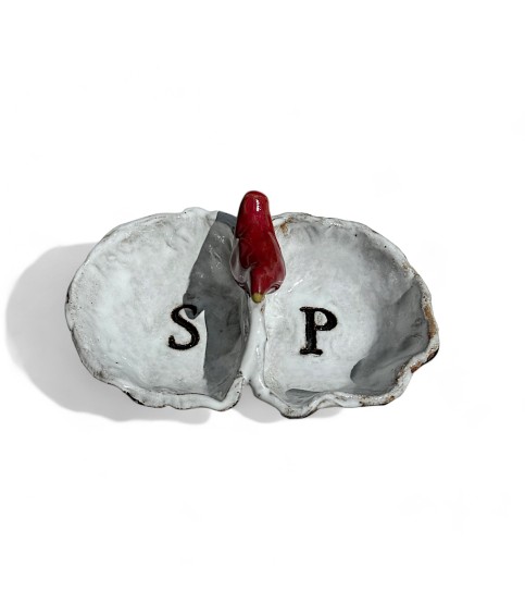 Salt & Pepper Cellar w/Bird
